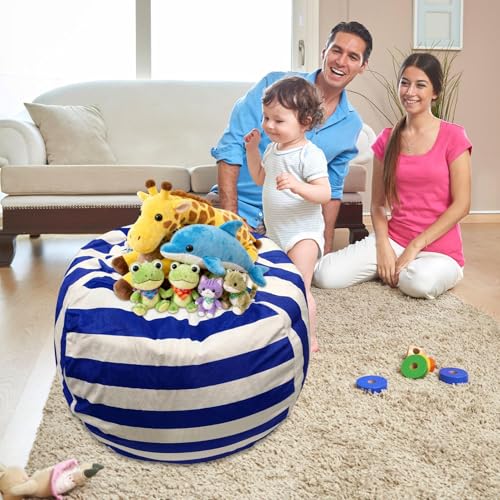Pouf imperméable grand volume avec fermeture éclair pour jouets - 3
