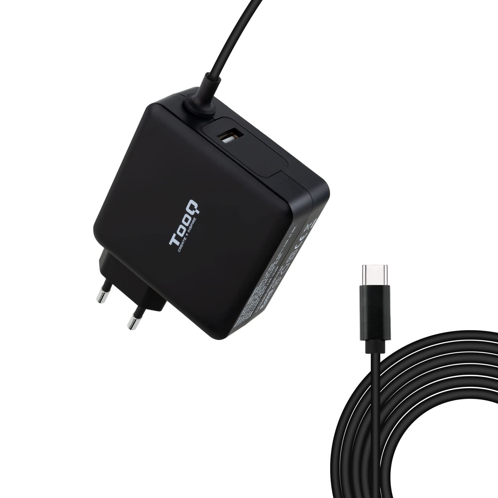 TooQ TQLC-USBC90PD - Caricabatterie automatico universale per laptop 90W