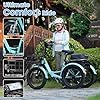 MOONCOOL Electric Tricycle for Adults, 500W/750W 48V 20" Folding Electric Trike Peak Power 1100W, 3 Wheels Electric Bicycle, Aluminum Frame Electric Tricycle with Large Basket and Removable Battery #4