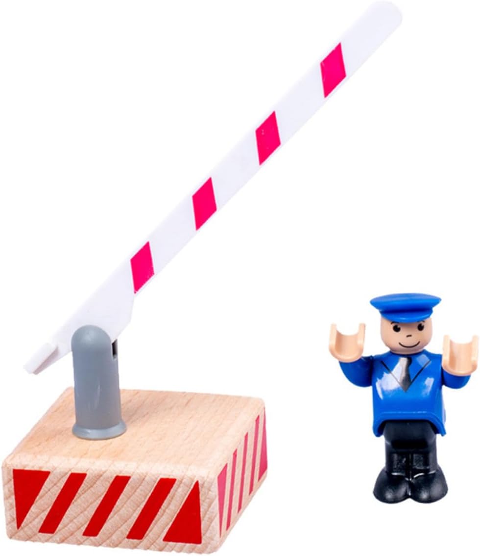 Toyvian 1 Set Traffic Barricade Model Kids Pretend Toys Miniature Road Signs Pretend Play Accessories Role Pretend Playset Toys Street Signs Playset Wood Toys Child Unique Game Set Wooden