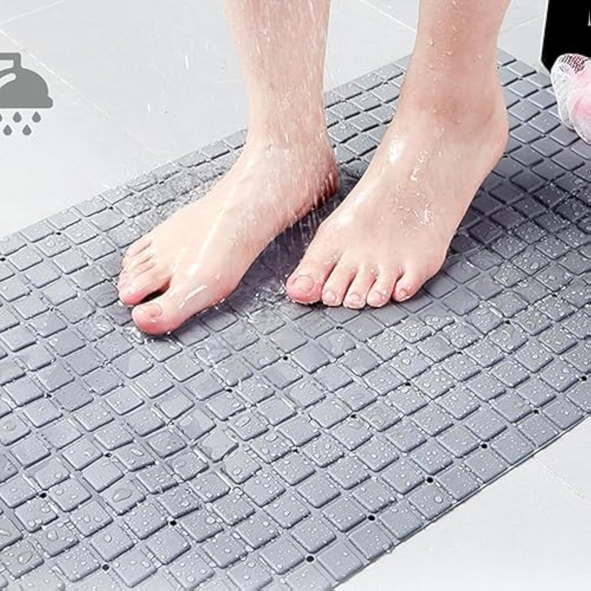Non-Slip Shower Bath Mat with Suction Cup