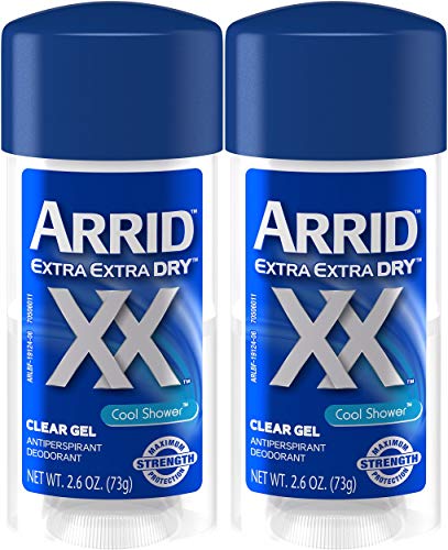 Arrid Extra Dry Clear Gel Antiperspirant & Deodorant, Cool Shower - 2.6 oz - 2 pk