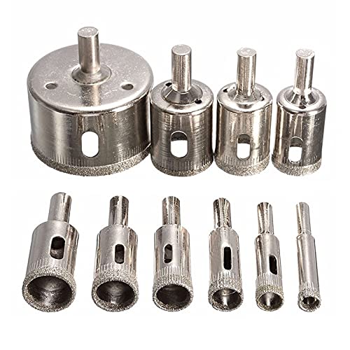 Brocas Diamante para Vidrio 10 Piezas 6mm-30mm miniatura 1