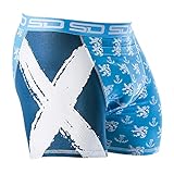 Smuggling Duds Men's Stash Boxer Brief Shorts - Pickpocket Proof Travel Secret Pocket Underwear Scotland Medium