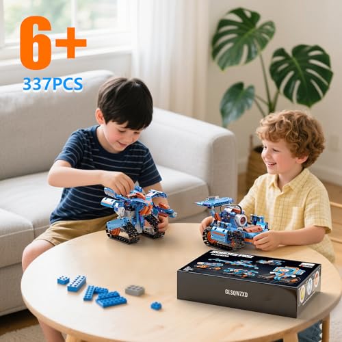 5in1 Robot Building Kits for Kids 6-12, APP & Remote Control STEM Robot Building Toys for Kids Science Learning, Technic Coding Tank Truck Stem Building Sets, Erector Set for Boys Girls Xmas Gifts - Image 7