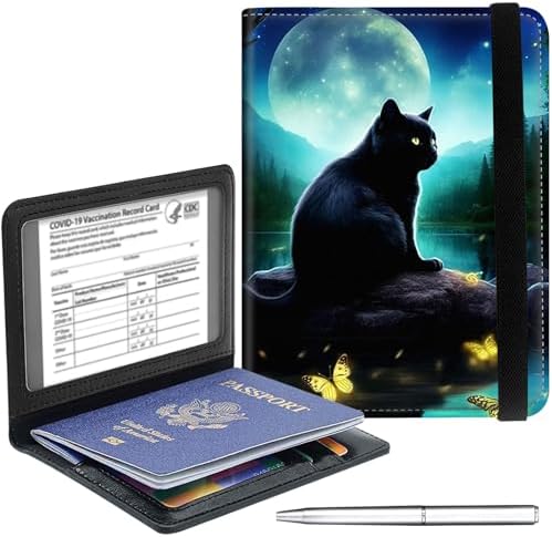 Capa para passaporte carteira essencial de viagem com bloqueio de...