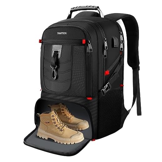 Mochila para Portátil de 18,4 Pulgadas con Compartimento para Zapatos y Puerto de Carga USB, Bolsa Deportiva para Viajes de Negocios,Universidad,Mochila Escolar para Niños Hombres Mujeres