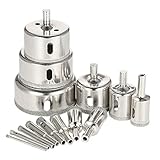 Langlebig ---- Der Fliesenlochöffner besteht aus hochfestem Material, das Abriebfestigkeit und Haltbarkeit sowie eine lange Lebensdauer aufweist. Sie können für routinemäßige Glasreparaturen und Installationsarbeiten zu Hause verwendet werden.