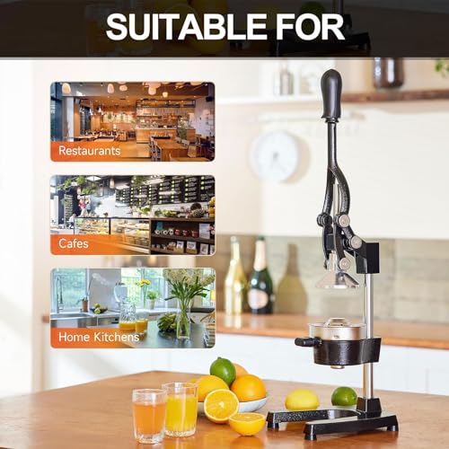 Exprimidor manual de frutas de hierro fundido para zumos frescos en casa 7