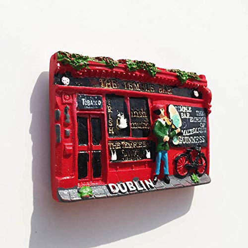 Imán de nevera Dublin Ireland 3D de resina artesanal miniatura 4