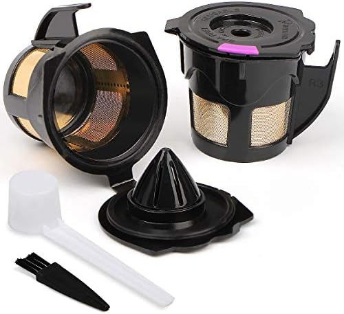 Nunalisa Upgraded Dolce Gusto Coffee Reusable Refillable Pods 2 pcs, New Generation 4 for Dolce Gusto Refillable Capsule Pod BPA Free Coffee Pods with 1 Plastic Spoon and 1 Cleaning Brush