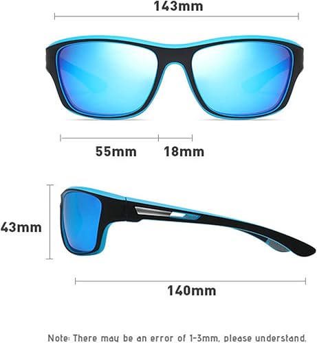 Miniatura 7 de Paquete de 2 gafas de lectura bifocales fotocromáticas de transición para ciclismo para hombres y mujeres, gafas de sol deportivas cuadradas negras