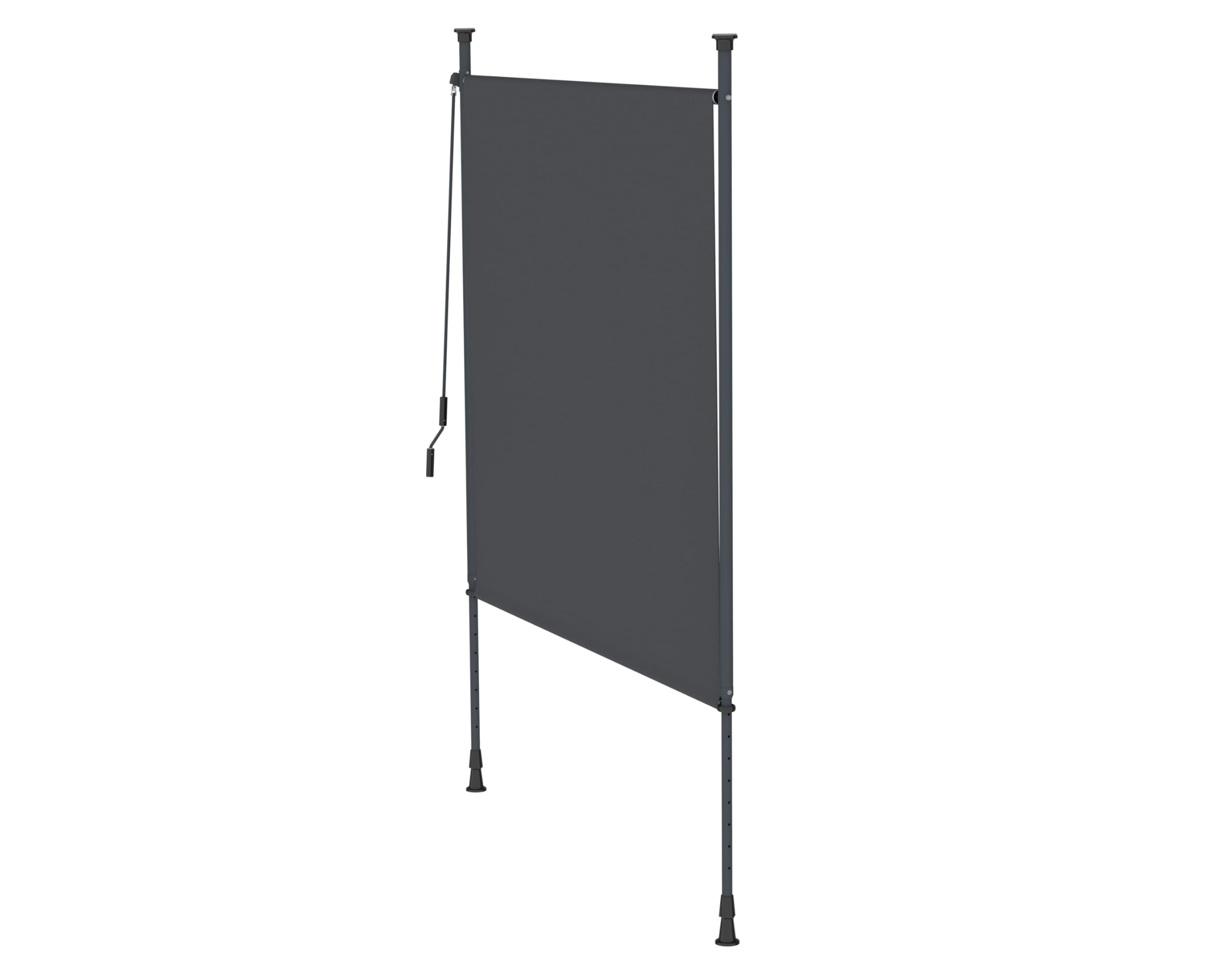 Canopée Store Store Vertical sans perçage 200 x 310 cm à manivelle, Brise-Vue extérieur pour Balcon terrasse Jardin, Protection Solaire et visuelle, Anthracite (Gris, 2x3.1m)