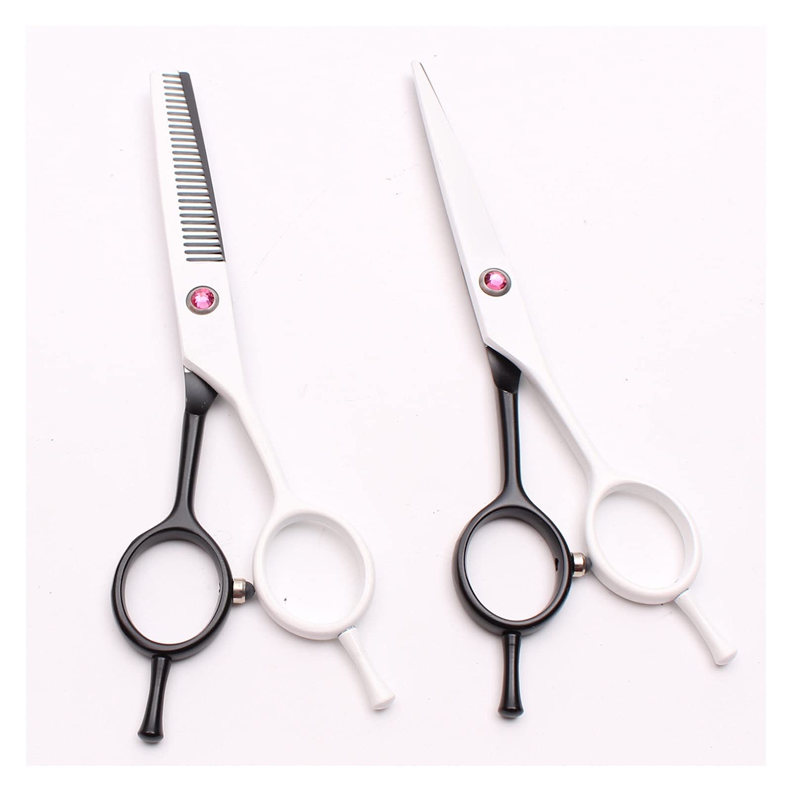 Professionelle Echthaarschere Friseurschere Effilierschere Haar-Styling-Tool,2 Stück Kein Etui S