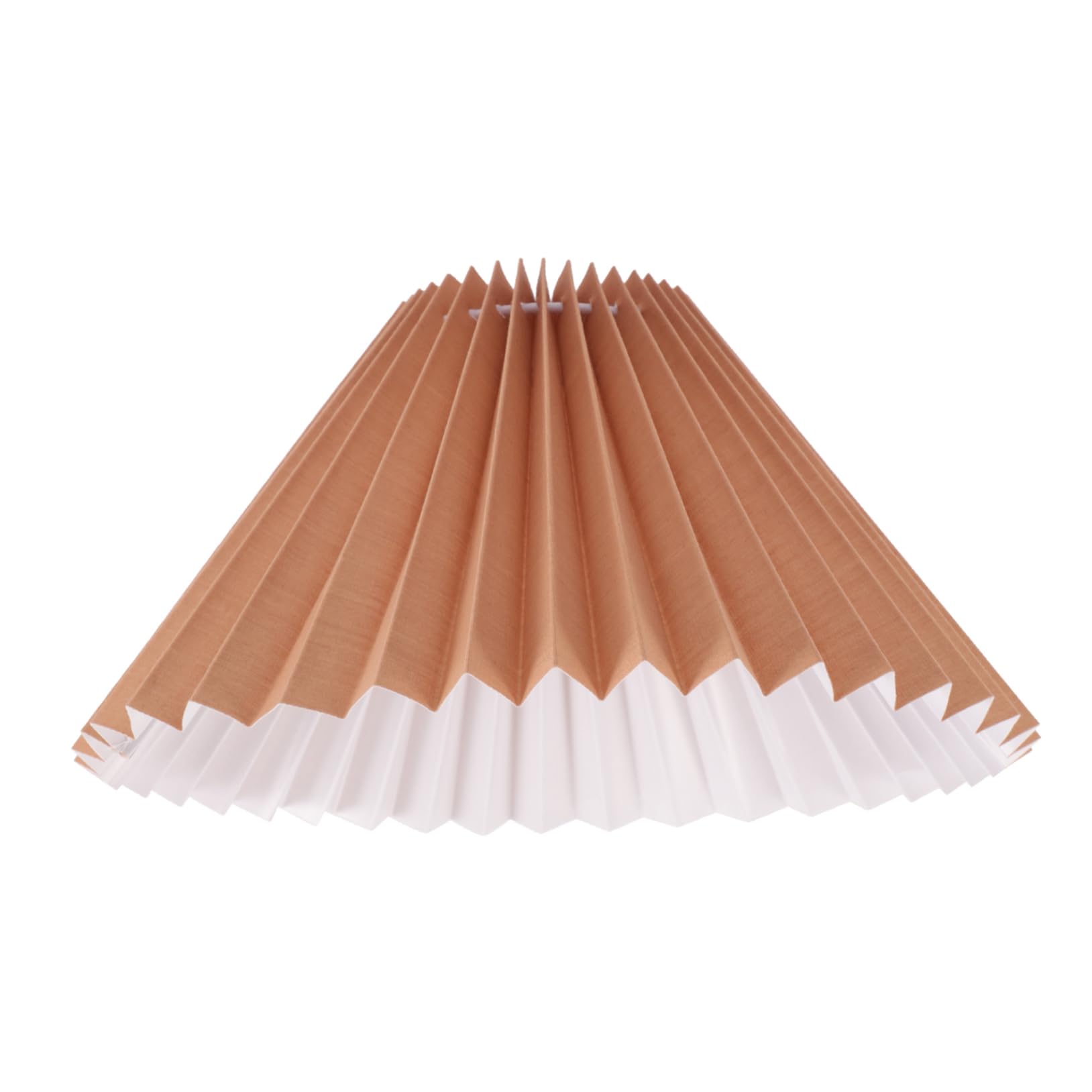 Angoily Shade with Lamp Fabric and Bedroom Pleated DIY Room Cover for Modern, Creative Khaki Colour Iron Frame Protector to Not Easy Deform Living Home Decor