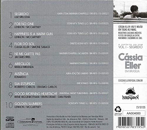 Cássia Eller - Cd O Espírito do Som Vol 1 Sgredo - 2015