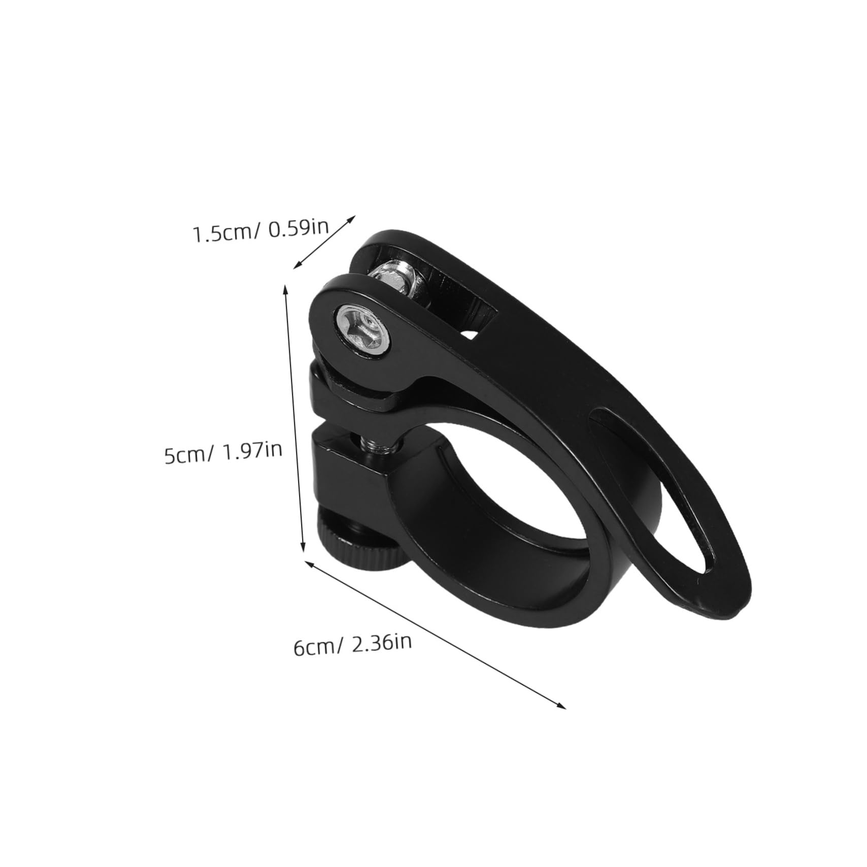 Abaodam 3pcs Aluminum Alloy Quick Release Seatpost Clamp Lightweight Bike Seat Clamp for Stable Slip Design for Road and Mountain Cycling