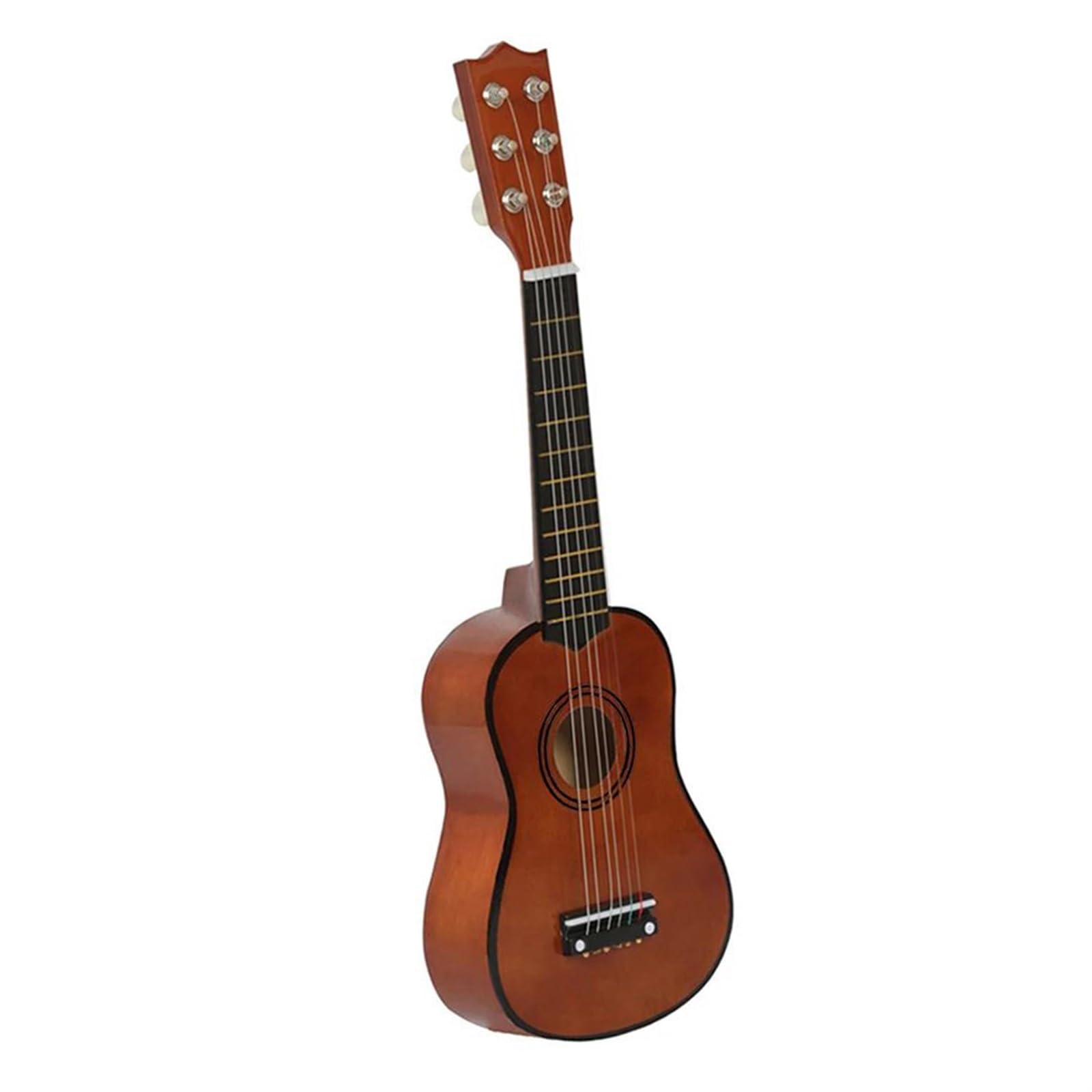 Ukulele per principianti 53,3 cm ukulele in tiglio 6 corde piccolo basso chitarra acustica strumenti musicali (marrone)
