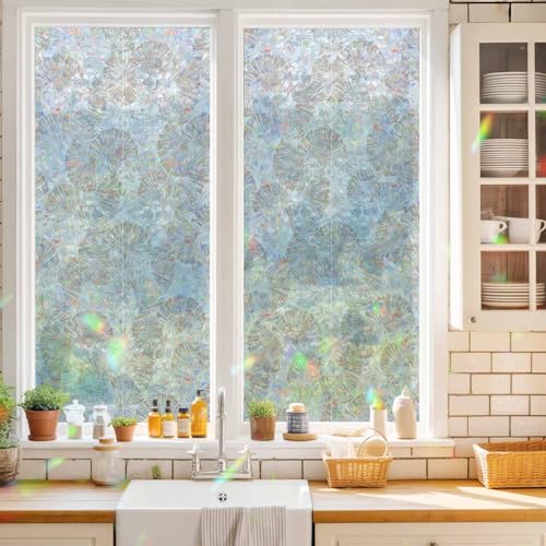 Película para ventana arcoíris marrón de 19.6 x 39.3 pulgadas miniatura 2