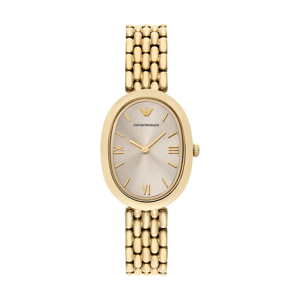 Emporio Armani Damen 34MM Goldfarbene Edelstahluhr, AR11707