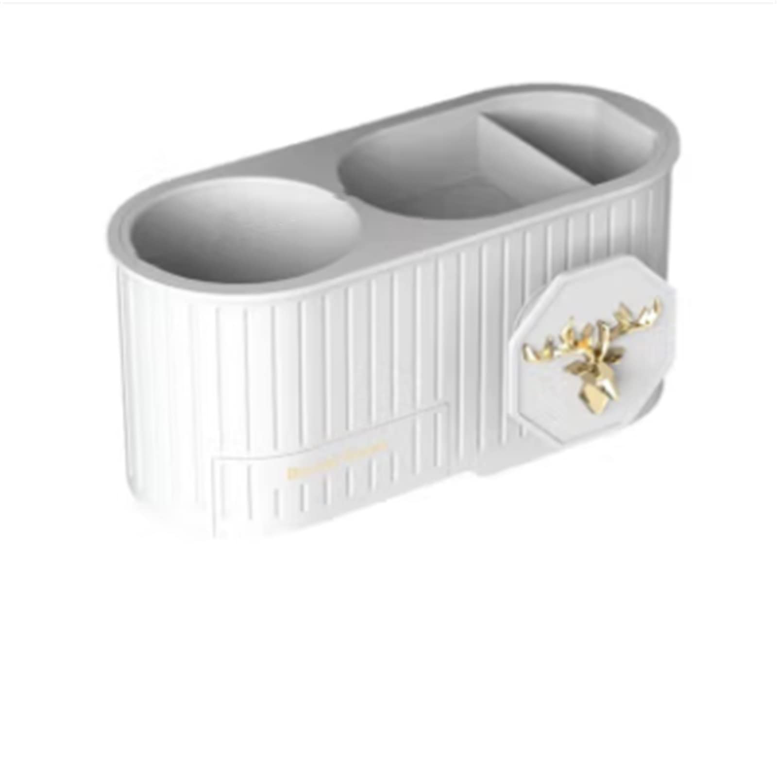 TLMDXTEU Hair Dryer Holder Wall Mounted Hair Dryer Rack Free Punch Bathroom Storage for Dressing Table Bathroom(White)