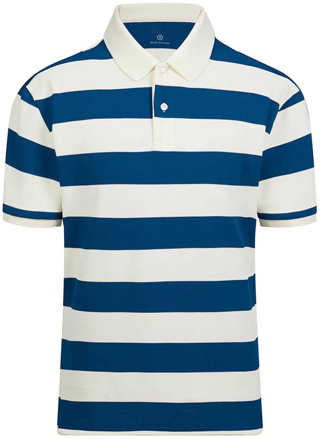 Polo para hombre, manga corta, a rayas, absorbe la humedad, ajuste seco, tallas S-3XL