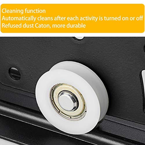 KiKiHong 2 Set Schiebetürbeschlag Schiebetür Rollen Schrank Schiebetür Rolle Schiebetürrolle für Schiebetür, mit Schraube