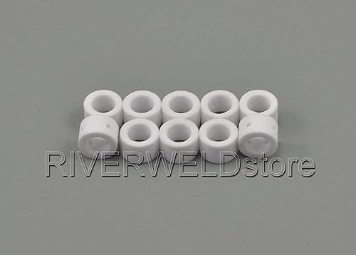 Miniatura 7 de RIVERWELD PT-31 LG-40 Plasma Cutter Consumibles 18204 Alúmina Cerámica Shield Cup 20pk