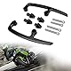 Ymiko Motorrad Hinten Beifahrer Haltegriff Lenker Motorradgriff Hinten Sitzschiene Kit für Z650 2017 2018 CNC Aluminium(schwarz)