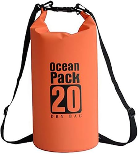 Bolsa seca flotante impermeable de 5L10L15L20L, saco enrollable para kayak, natación, camping, senderismo, playa, pesca, buceo, correas resistentes