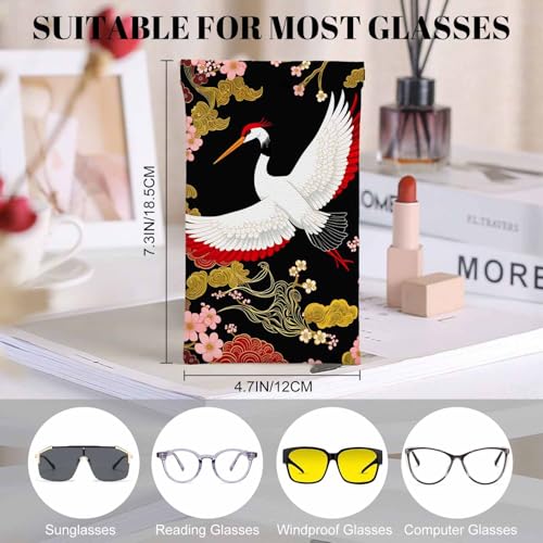 Image of Dragonfly Glasses Case Lightweight Glasses Cases PU Sunglass Organizer Eyeglasses Case Glasses Cases For Men Women
