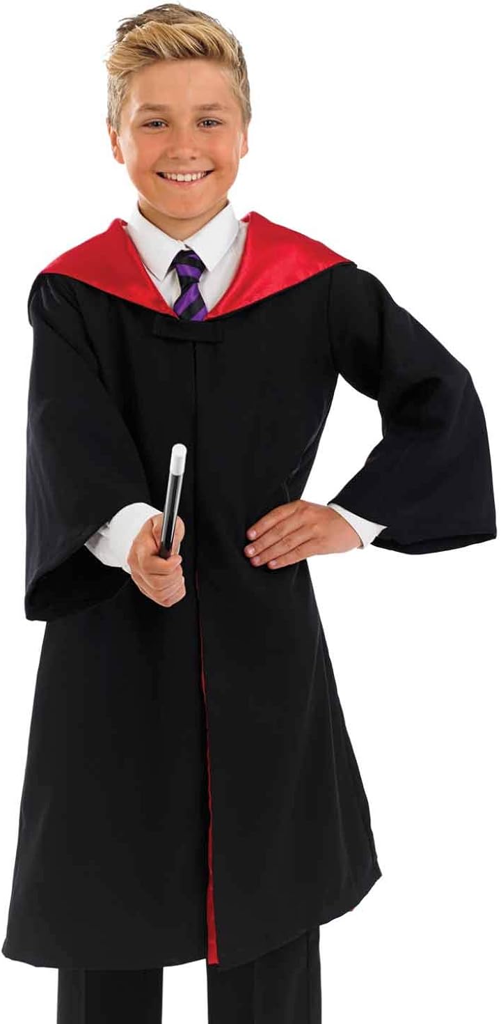 fun shack Kids Wizard Robe, Wizard Cloak Kids, Black Wizard Robe Kids, Halloween Costumes Kids Costume, Kids Robe Costume