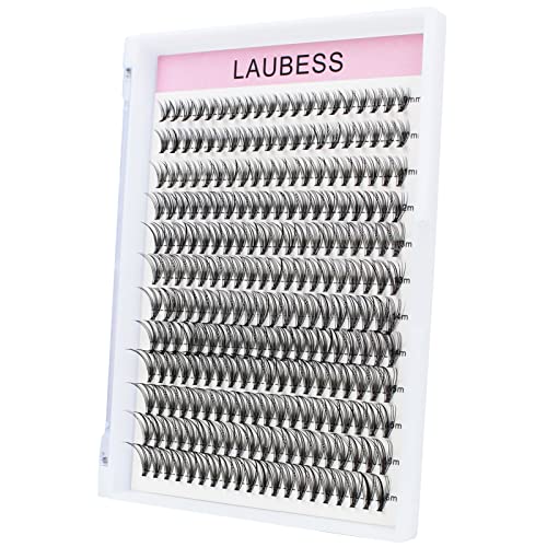 Image of Lash Clusters LAUBESS Individual Lashes Waterproof Eyelash Clusters Mixed Tray Cluster Eyelash Extensions Soft Cluster Lashes for Beginners(20D-0.07D-9-16)