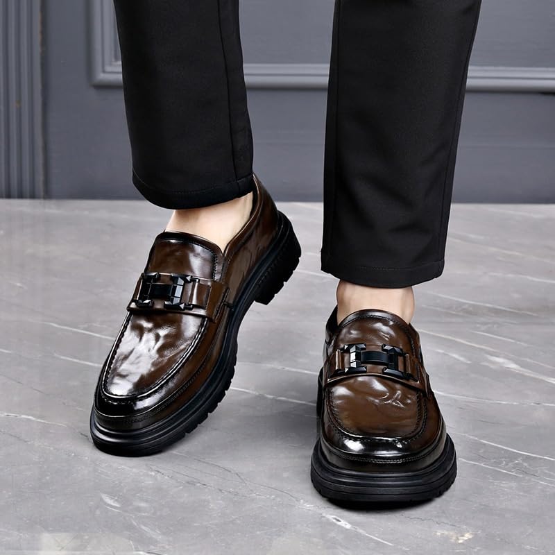 Men's Trendy Brogue Wingtip Dress Shoes Formal Leather Shoes for Weddings Business Office Prom for Men4