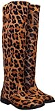 leo look schuhe ebay kleinanzeigen Damenstiefel Leopard Stiefel - Kniehohe Schaft-Stiefel aus echtem Fell im Leo-Look mit Animal -Print - Boots Paragonia