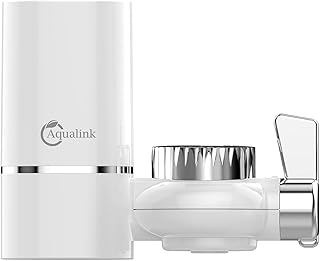 320-Gallon Long-Lasting Water Faucet Filtration System, Faucet Filter, Tap Water Filter, Reduces Lead, Chlorine & Bad Taste - Fits Standard Faucets (1 Filter Included)