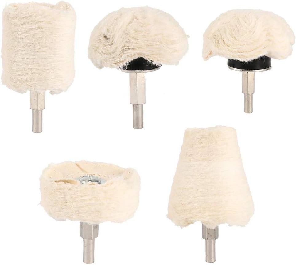 Basket 5 Pcs Buffing Wheel Car Polishing Pads for Dril Buffing Pad Mop