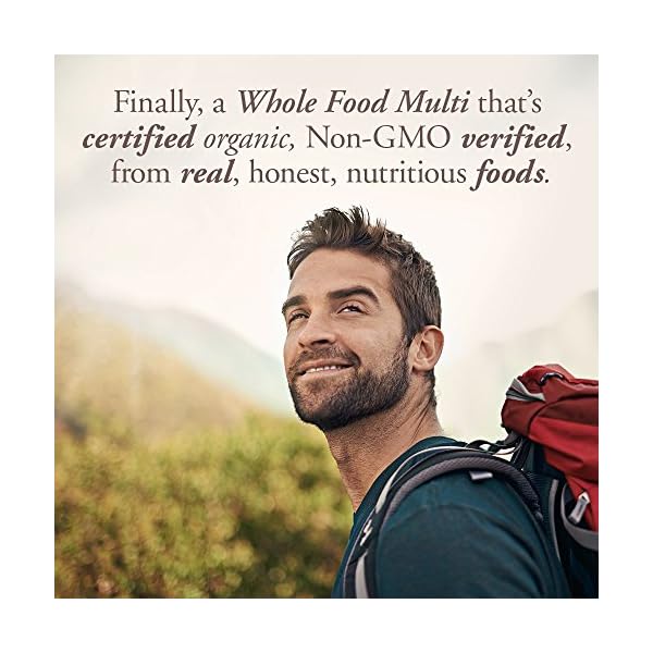 Garden of Life Organics Whole Food Multivitamin for Men, 120 Tablets, Vegan Mens Vitamins and Minerals for Mens Health and Well-Being, Certified Organic Vegan Mens Multi