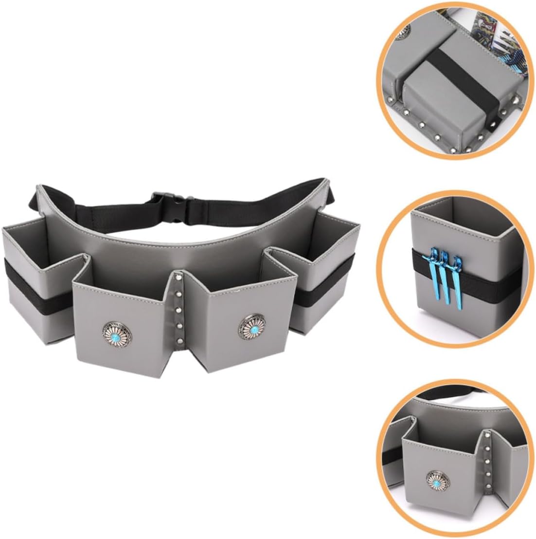 CHILDWEET Professional Hair Stylist Tool Bag Large Capacity Pu Leather Multifunctional Waist and Shoulder Bag for Hairdressing Studios and Salons
