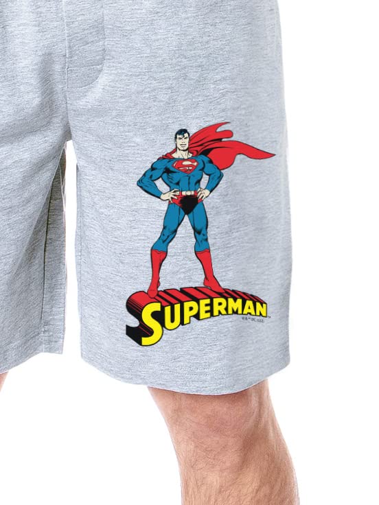 DC Comics Mens' Superman Classic Superhero Character Sleep Pajama Shorts2