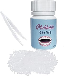 20g Teeth Repair Kit, Temporary Teeth Replacement Kit, Do it Yourself Thermal Fitting Beads, Moldable False Teeth for Snap On Instant and Confident Smile