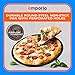 Emporio Kitchen Pizza Baking Pan - 15.75-Inch Round Perforated Carbon Steel Tray with Non-Stick Coating, Dishwasher Safe, Oven Safe (Up To 450° F), Airflow Design, PFOA, PFOS, PTFE Free, Gray