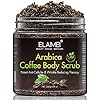 Natuurlijke koffie body scrub peeling met biologische koffie lichaampeling, gezicht en body scrub peeling