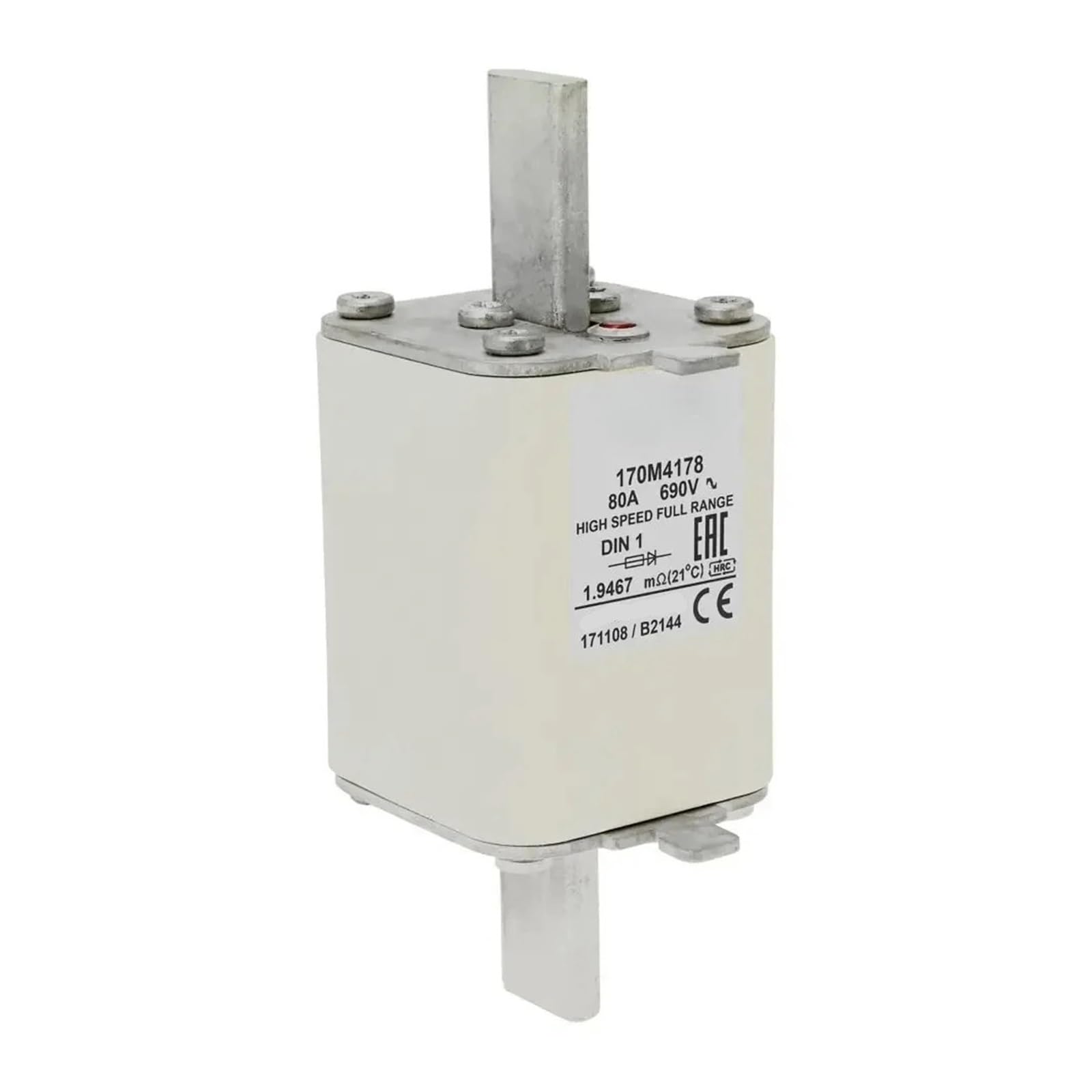 Fusible 170M4178 cartouche ultra rapide pour onduleur et variateur de vitesse