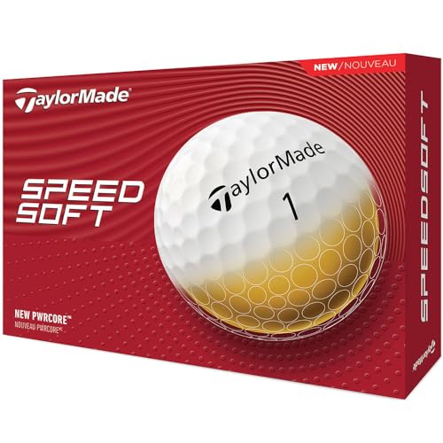 Balles de golf SpeedSoft TaylorMade blanc compression homme