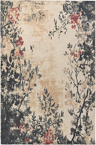 Restoration and Renovation Hand-Tufted Wool Area Rug – Botanical Design with Garden-Inspired Pattern – Soft, Plush Floral Carpet for Living Room, Bedroom, Office, or Home Decor (Beige, 9' x 12')