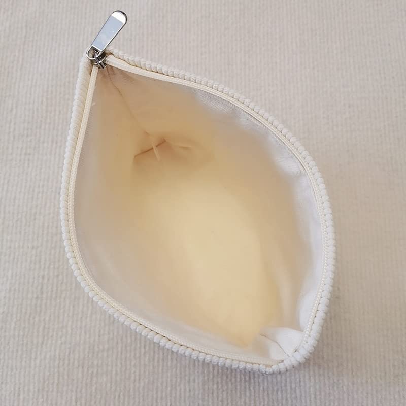 Miniatura 4 de Bolsa de maquillaje estética, pequeña bolsa de cosméticos para mujer, bolsa de maquillaje de viaje, bolsa de aseo para mujer (oso blanco)