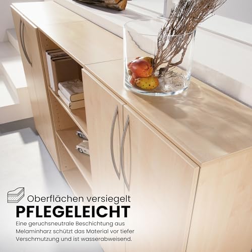 Aktenregal Buche 100 Cm Breit – 2 OH, Ordnerregal Von Schomburg, Melaminharzbeschichtet, Made In Germany