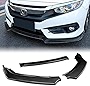 Stay Tuned Performance PU/626/PCF Carbon Fiber Print Front Bumper Body Kit Lip 3PCS Compaitble with 2016-2019 Civic