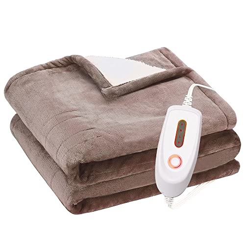 1.8m Flannel Electric Heated Blanket Mattress Double Warmer
